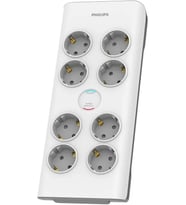Philips Spn7080Wa/62 8'Li Akım Korumalı Priz 2 Mt Kablo (3680 W 16 A) (Çok Renkli)