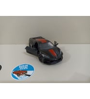 2021 Corvette Metal Model Oyuncak Araba 13 Cm ( ÖZEL PLAKALI ) (Siyah)