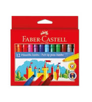 FABER CASTELL JUMBO KEÇELİ KALEM 12'Lİ