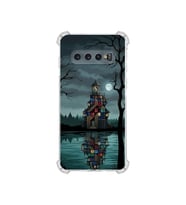 PrintiFy Samsung Galaxy S10 ile Uyumlu Simya Serisi Gölge Ve Cam Tasarımlı Uv Baskılı Köşe Korumalı Antişok Kılıf