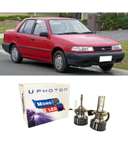 Hyundai Excel Led Xenon Uzun + Kısa Far Ampulü H4 Mono Yeni Seri Beyaz