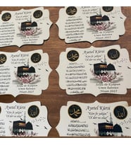 Kişiye özel ahşap Magnet 25 adet