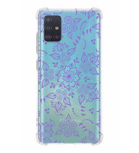 Samsung Galaxy A51  Köşe Korumalı Antişok Kapak Nostalji Desen Tasarımlı Şeffaf  Kılıf