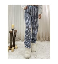 Cepsiz Kışlık Polar Kadın Pijama Altı Tek Alt je27 (Gri)