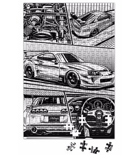 Supra Details White Background Puzzle 240 Parça Yapboz