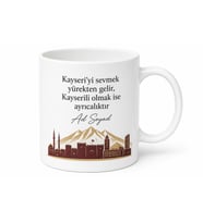 Kayserili Yazılı Baskılı Kupa Bardak Hediye Kayseri Özel Tasarım