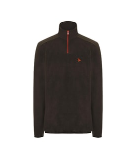 Polarline Erkek Yarım Fermuarlı Swearshirt (Haki)