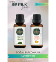 Orman Esintisi + Mango ( Oda Kokusu Aroma Terapi Buhurdanlık / Difüzör Yağı ) Set 2 Adet x 30 ML