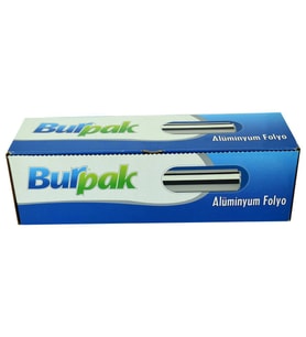 Burpak Alüminyum Folyo - 30 Cm. x 100 Metre - 10 Mikron - 1 Paket