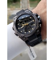 Daniel Klein DKISTE1305 Rakamları Gold Kordonu Siyah Renk Analog Dijital Hediye Paketli Erkek Kol Sa