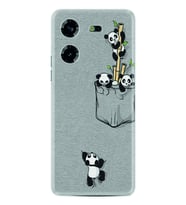 Tecno Pova 5 Kılıf Silikon Desen Özel Seri Pandalar 1798