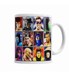Mortal  Kombat Kupa Bardak Porselen