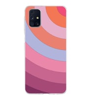 Samsung Galaxy M31s Kapak Renk Cümbüşü Tasarımlı Şeffaf Silikon Kılıf