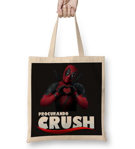 Deadpool Procurando Crush Bez Çanta Uzun Saplı