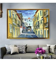 Altın Çerçeveli dekoratif tablo l6 (Gold)