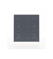 Arges Gardrop 11 Raflı 4 Çekmeceli 2 Askılı 220x30x243 Aytaşı-Antrasit