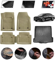 Ford Focus 5 Hatchback İnce Stepneli Uyumlu Paspas Araca Özel Bagaj Havuzu MBS Bej