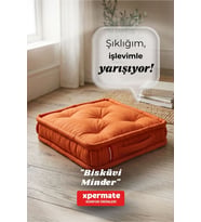 Petek Önü Fransız Minder 55x55 Balkon Bahçe Minderi