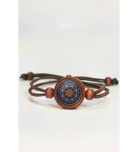 Mandala Ahşap Bileklik