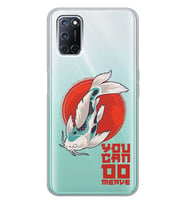 Oppo Wild Fish Tasarımlı Şeffaf Telefon Kılıfı