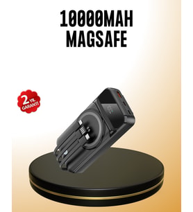 15W Kablosuz Hızlı Şarjlı 10000 mAh Powerbank - Taşınabilir, LED Göstergeli
