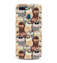 Oppo A5S A15 A16 A54 A55 A73 A74 Kılıf Desemli Silikon Sevimli Hayvanlar 1730