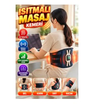 Isıtmalı Masaj Kemeri – Bel, Karın, Sırt ve Bacak İçin Çok Bölgeli Kullanım