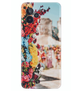 General Mobile GM 24 Pro Kılıf Silikon Desen Özel Seri Gerçek Çiçekler 1743