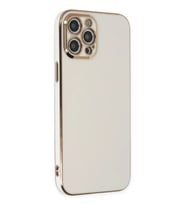 Newface Apple iPhone 12 Pro Max Kılıf Volet Silikon - Beyaz