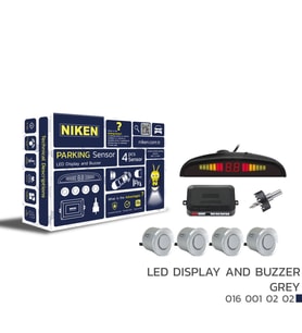 Park sensörü led ekranlı-ses ikazlı gri oem Tüm modellere uyumlu Niken