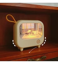 TV Boyama Gece Lambası Led Sevimli Çocuk Eğitim Masası Lambası Odası Ev Dekorasyon Aydınlatma (Sarı)