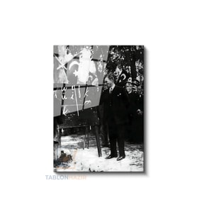 Dikey Cam Tablo Salon Duvar Tablosu Dikey Cam Basogretmen Ataturk Yeni Ev Hediyesi Ofis Tablosu