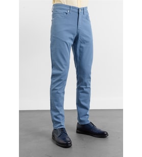 A.Turkuaz 5 Cep Düz Paça Gabardin Slim Fit Pamuklu Pantolon 1003260318
