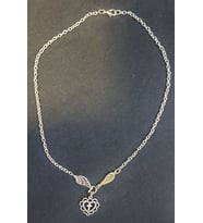 Wings Heart Cross Kolye