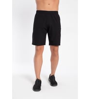 Crozwise 3190-10  Siyah Armürlü Likralı Astarsız Erkek Spor Şort