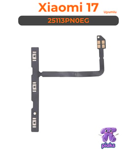 Xiaomi Mi 17 On Off Açma Kapama Volume Ses Film Flex 25113PN0EG Uyumlu