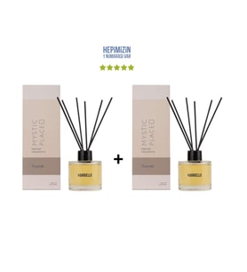 2x Toprak Dekoratif Ortam Kokusu 120 ml Mystic Place - Bambu Çubuklu (Standart)