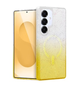 Samsung Galaxy S25 Plus Pummel Shiny Magsafe Kapak - Gold