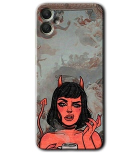 Galaxy A05 Kılıf HD Desen Baskılı Kılıf - Devil Girl