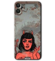 Galaxy A05 Kılıf HD Desen Baskılı Kılıf - Devil Girl