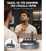 Çok Fonksiyonlu 9’u 1 Arada Tıraş Makinesi Şarjlı Saç Sakal Düzeltici Yeni Nesil