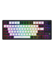 HATOR Skyfall Mag Ultima Wireless White-Black %80 Hator Aurum Ice Manyetik Switch 8K Hz Hall Effect Hotswap RGB Kablosuz İngilizce Mekanik Gaming Klavye (HTK3880)