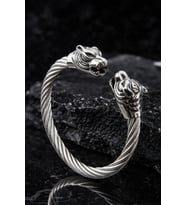 Viking Aslan Başlı Çelik Bileklik – Güç, Cesaret ve Sadakati Sembolize Eden Erkek Çelik Bileklik