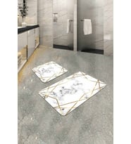 Gold Prizma Banyo Halısı Klozet Takımı Paspas Seti BS323