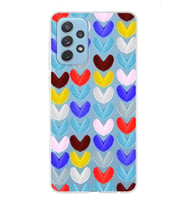 PrintiFy Samsung Galaxy A72 ile Uyumlu 1mm Slim Fit Water Color 1 Baskılı Şeffaf  Kılıf