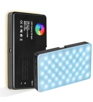 Profesyonel Çekim RGB LED Dolgu Işığı Ayarlanabilir Renk ve Parlaklık Yüksek Kapasite Batarya USB-C