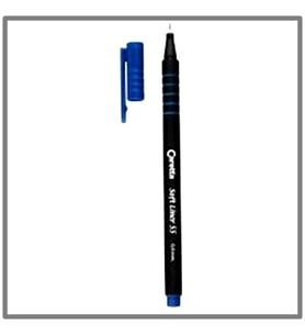 Caretta Soft Liner Renkli Kalem Koyu Mavi 6 adet