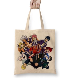 Fairy Tail Anime Erza Scarlet Happy Lisanna Straus Bez Çanta Uzun Saplı