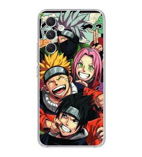 Samsung Galaxy A15 Uyumlu Naruto Tasarımlı Şeffaf Telefon Kılıfı