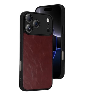 iPhone 17 Pro Aras Deri Kapak - Bordo